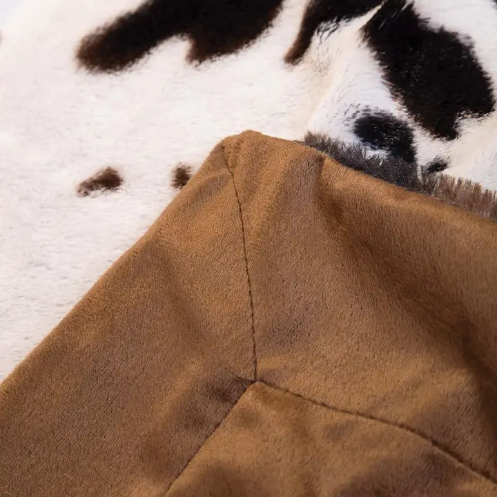 Cowhide Faux Fur Blanket